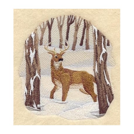 jelen v zimě