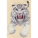 tygr v útoku -bílý i klasické zbarvení